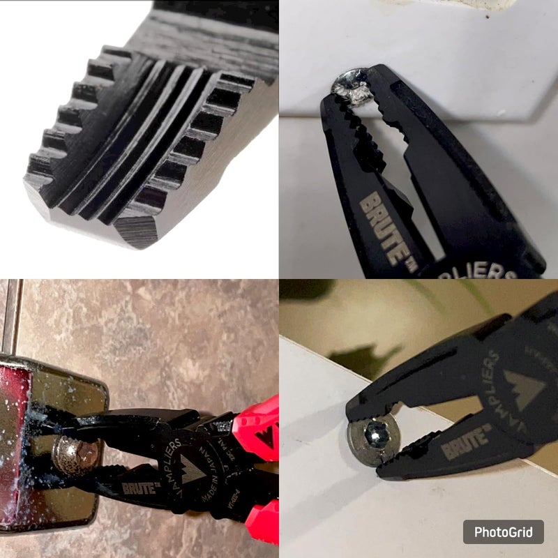 VAMPLIERS BRUTE 6.25" Stripped Screw Extractor Pliers. Made in Japan. Black Oxide Finish. Multipurpose Screw Removal Tool for Damaged/Stuck Screws & Fasteners. - Image 2